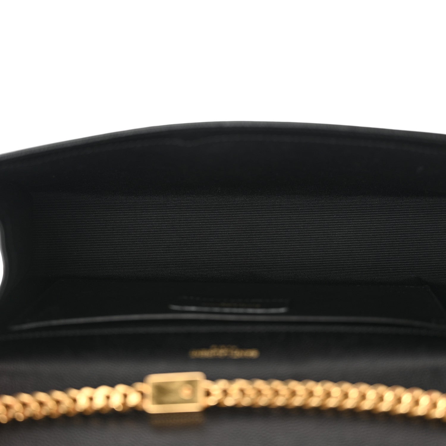 Saint Laurent Grain De Poudre Medium Classic Monogram Kate Satchel Black 5 of 12