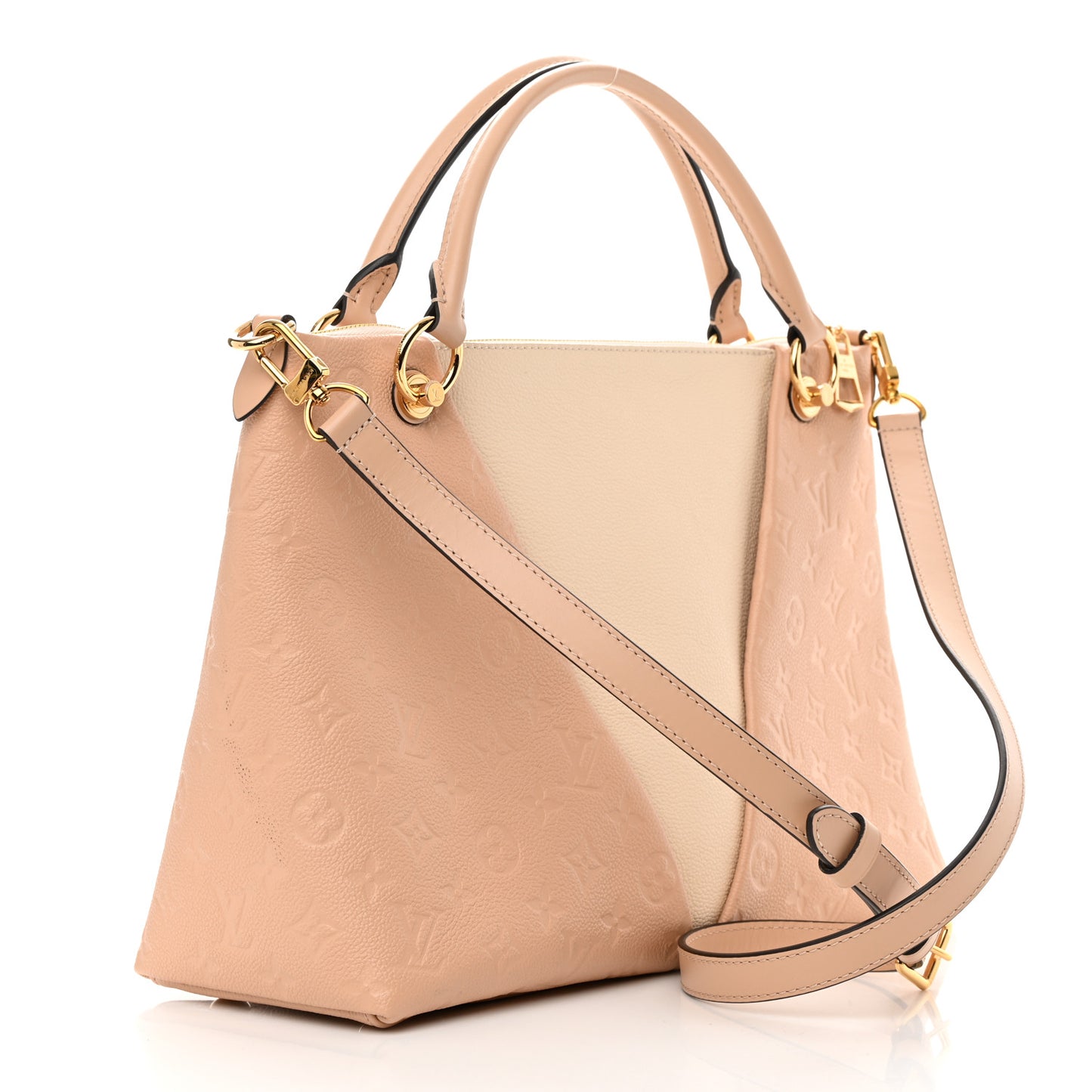 Empreinte V Tote MM Beige Rose Creme