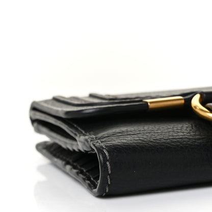 Chloe Grained Calfskin Marcie Square Wallet Black 8 of 10