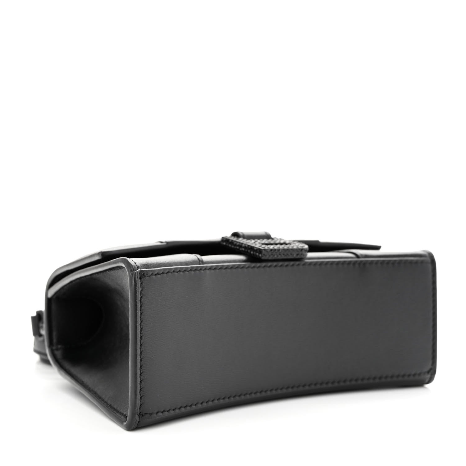 Balenciaga Shiny Box Calfskin Strass Hourglass Top Handle Bag XS Black 4 of 13