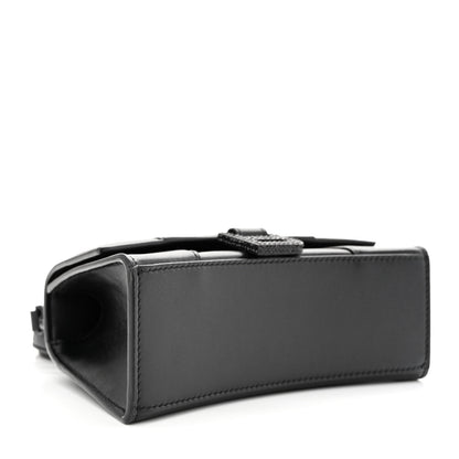 Balenciaga Shiny Box Calfskin Strass Hourglass Top Handle Bag XS Black 4 of 13