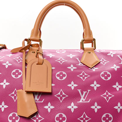 Louis Vuitton Calfskin Monogram Speedy P9 Bandouliere 40 Agate 8 of 10