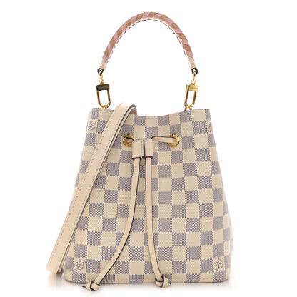 Louis Vuitton Damier Azur Braided Neonoe BB Pink 1 of 13