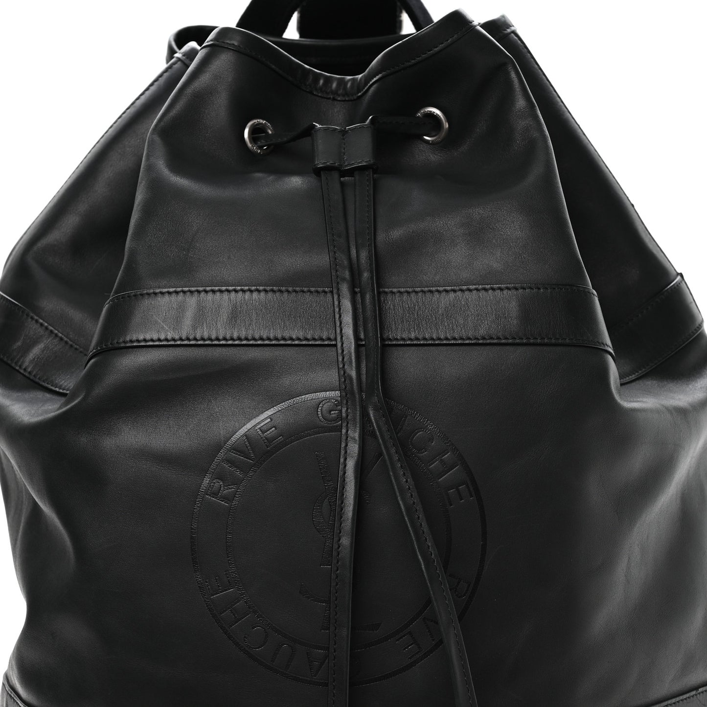 Calfskin Rive Gauche Sling Bag Black