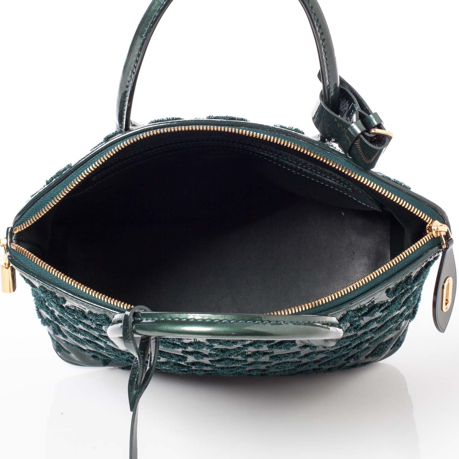 Louis Vuitton Patent Lambskin Fascination Lockit Vert Fonce 9 of 9