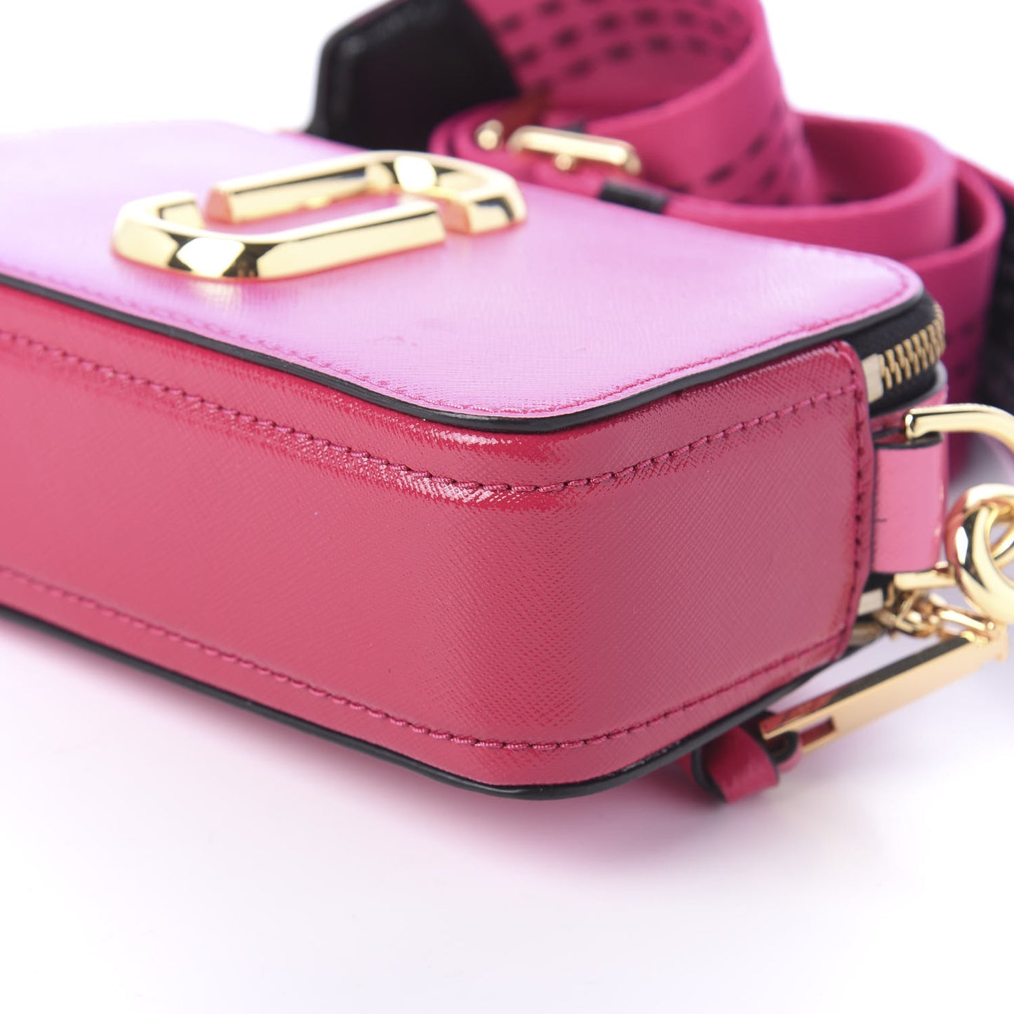 Saffiano Small Snapshot Camera Bag Pink