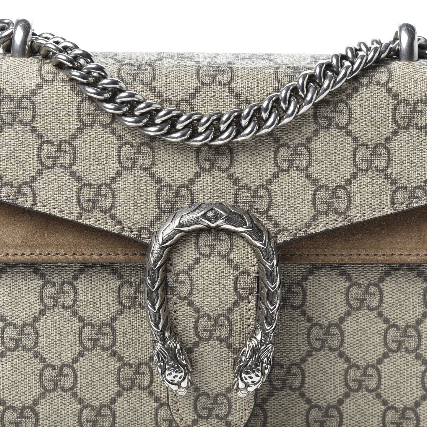 GG Supreme Monogram Mini Dionysus Shoulder Bag Taupe