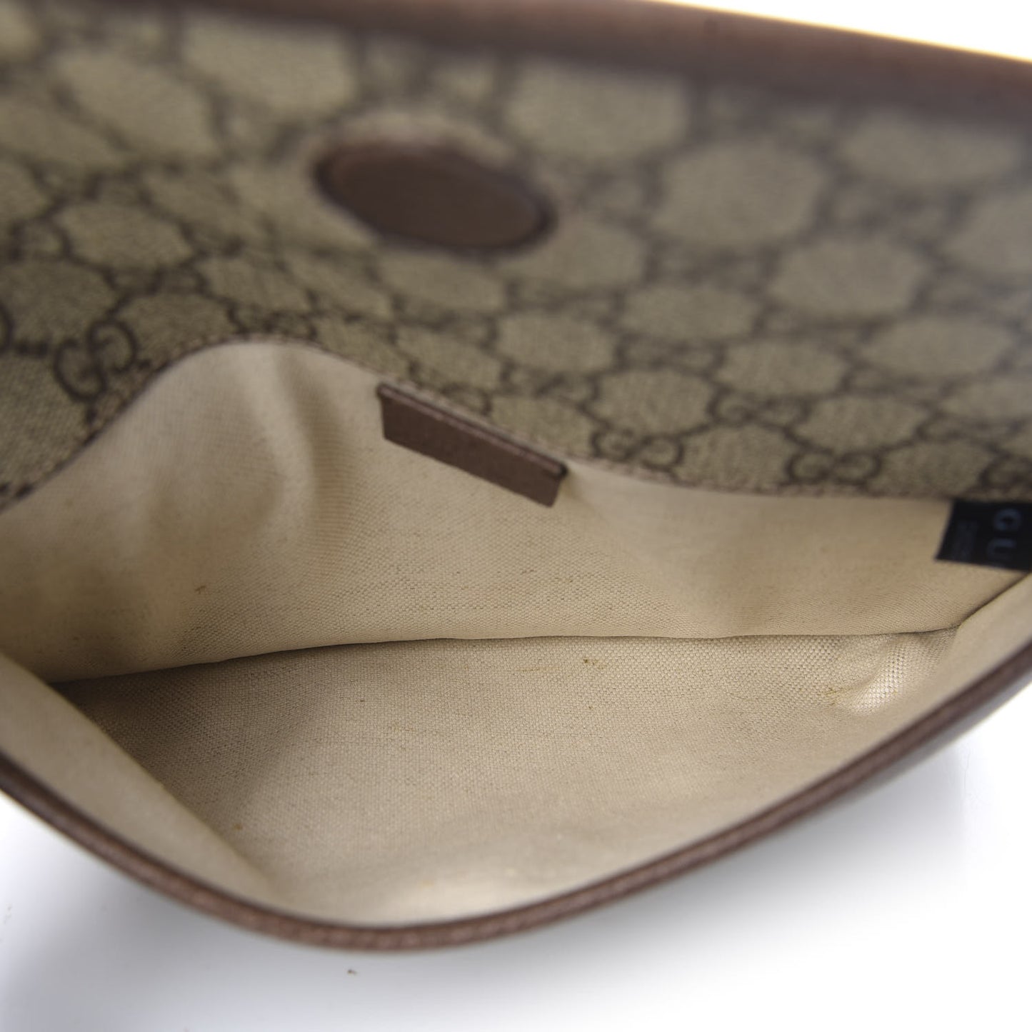 GG Supreme Monogram Neo Vintage Web Belt Bag Brown