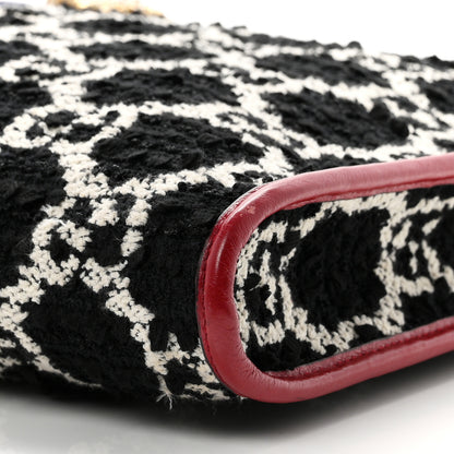 Gucci Tweed GG Monogram Large Rajah Chain Tote Romantic Cherry Black White 11 of 11