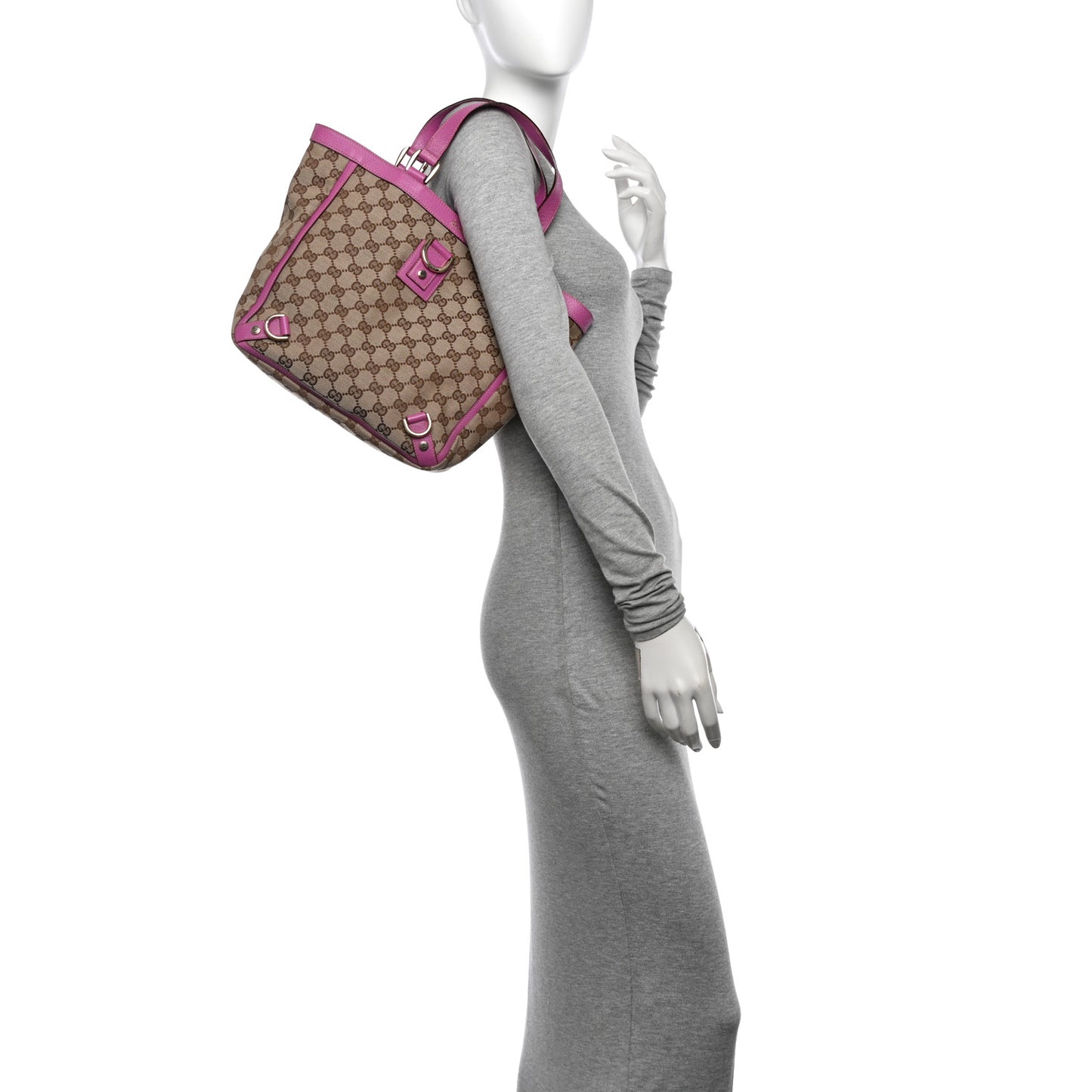 Monogram Small Abbey Tote Fuchsia