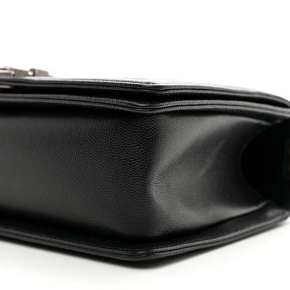 Chanel Caviar Quilted Medium Boy Flap Black 10 of 11