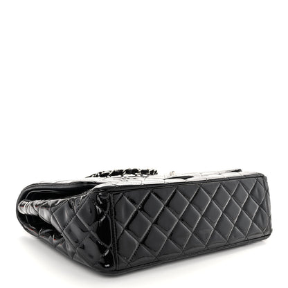 Chanel Patent Quilted Maxi Double Flap Black 4 of 10