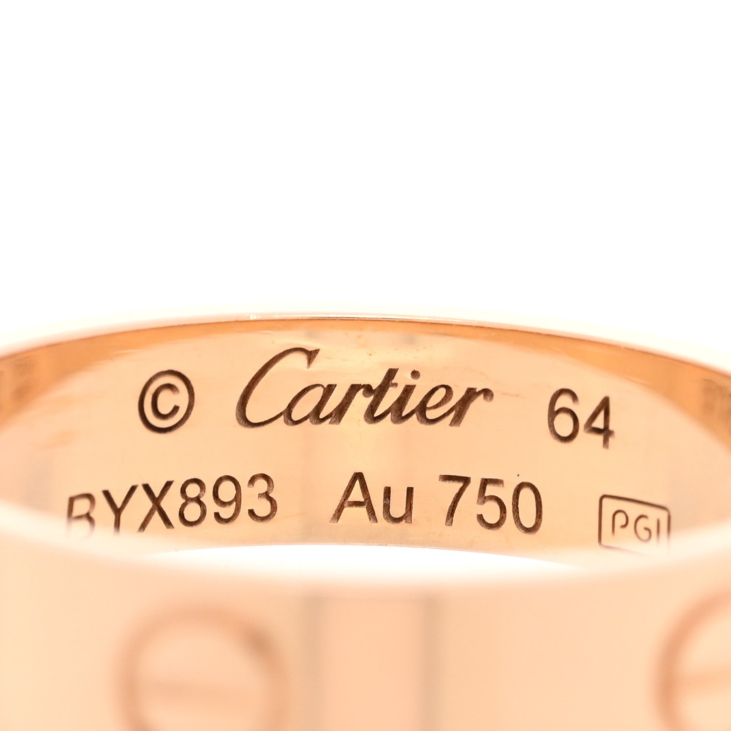 Cartier 18K Yellow Gold 5.5mm LOVE Ring 64 10.75 4 of 4