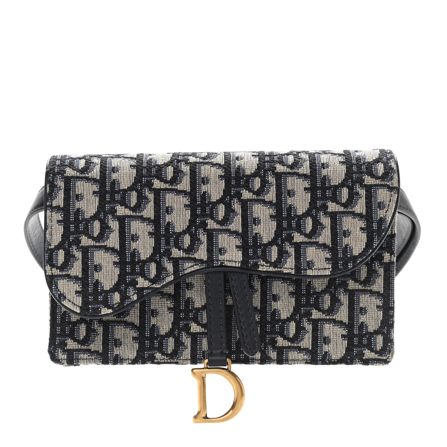 Oblique Saddle Belt Bag Blue