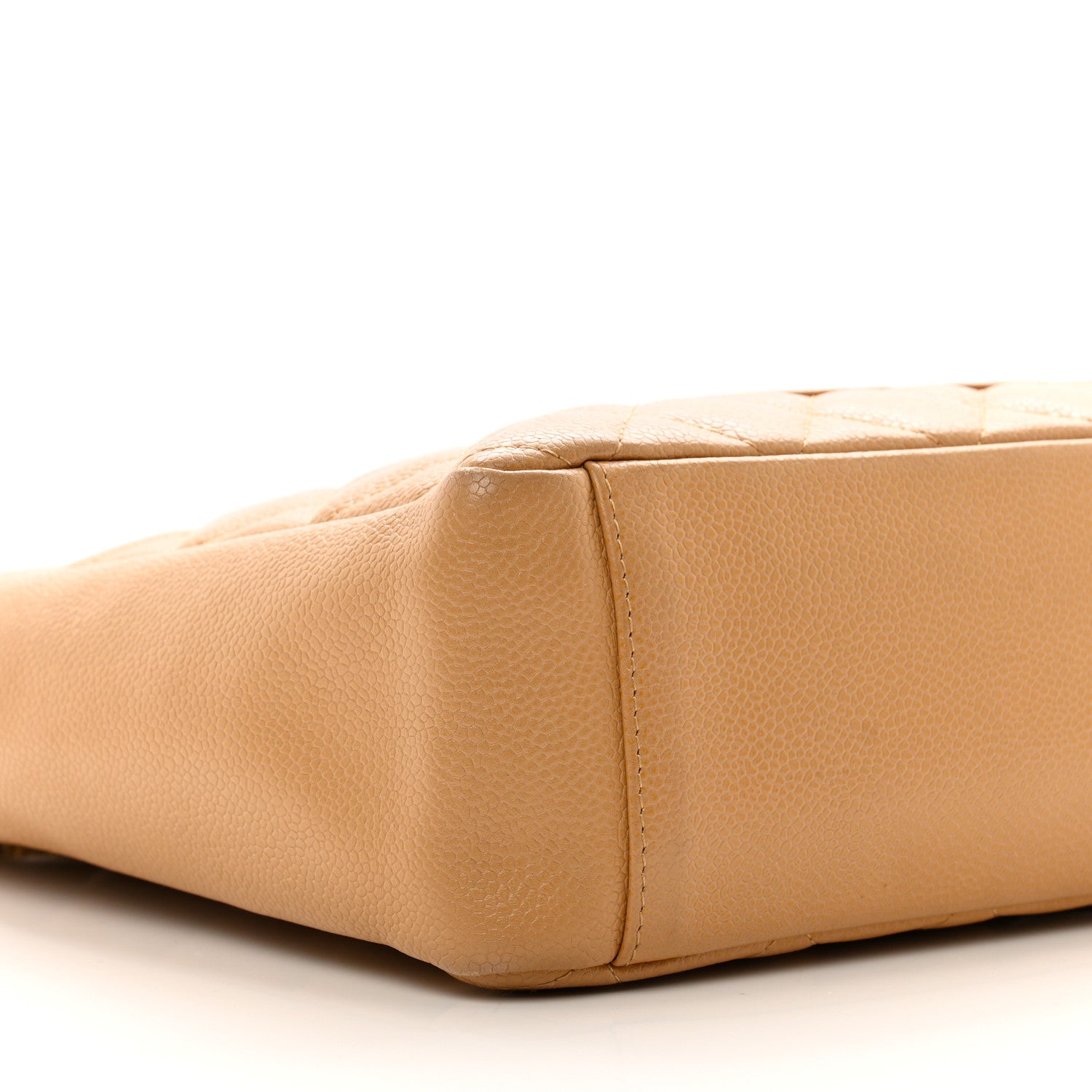 Chanel Caviar Quilted Petit Shopping Tote PST Dark Beige 9 of 10