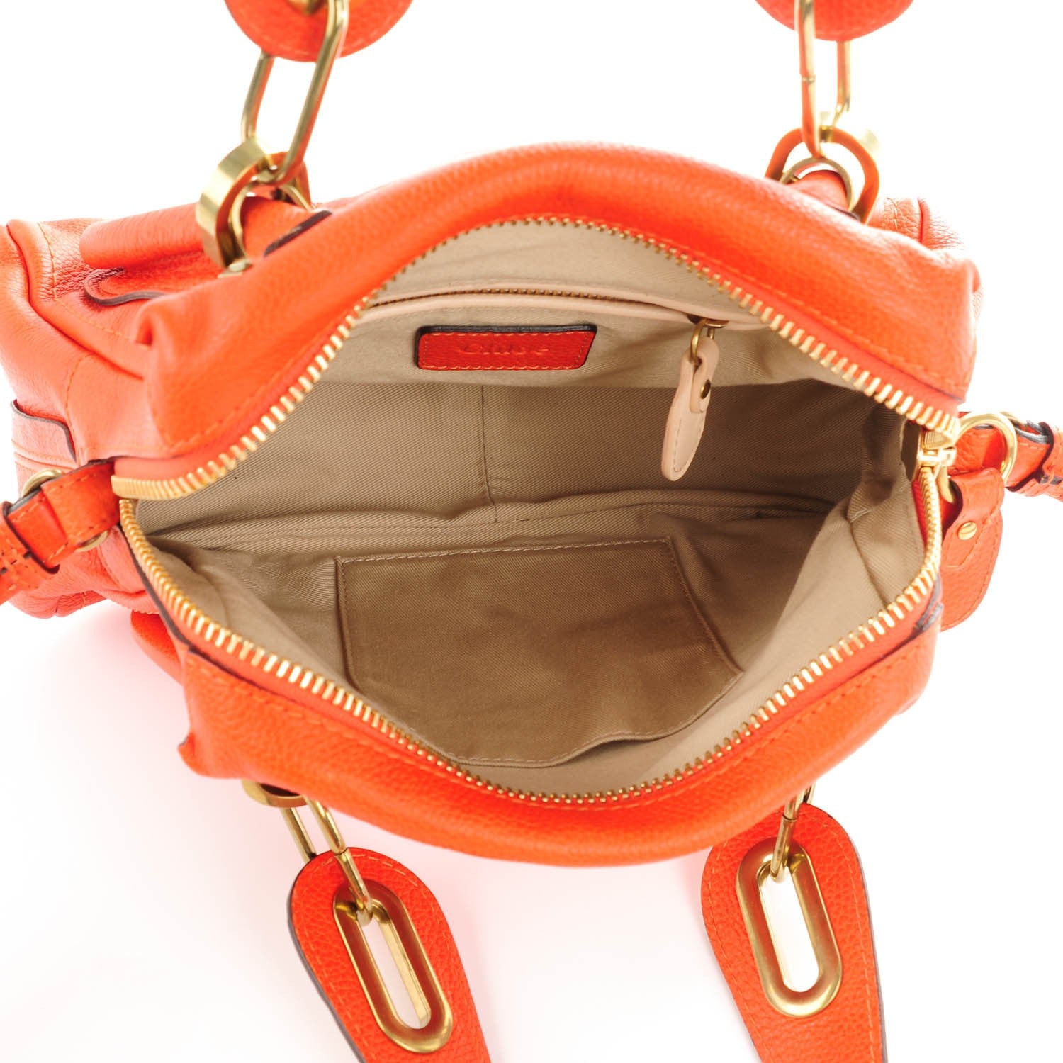 Chloe Calfskin Small Paraty Orange Mechanic 5 of 7