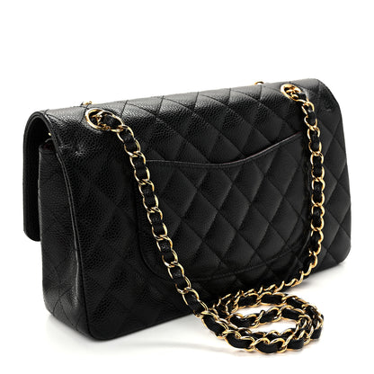 Chanel Caviar Quilted Medium Double Flap Black 3 of 10