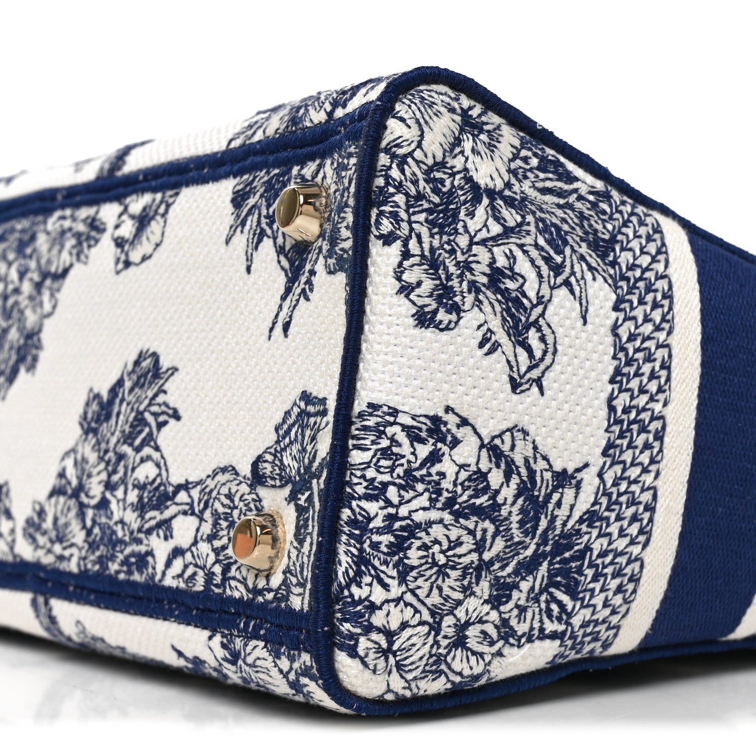 Christian Dior Canvas Reverse Embroidered Rêve d'Infini Medium Lady D-Lite Blue Multicolor 9 of 9