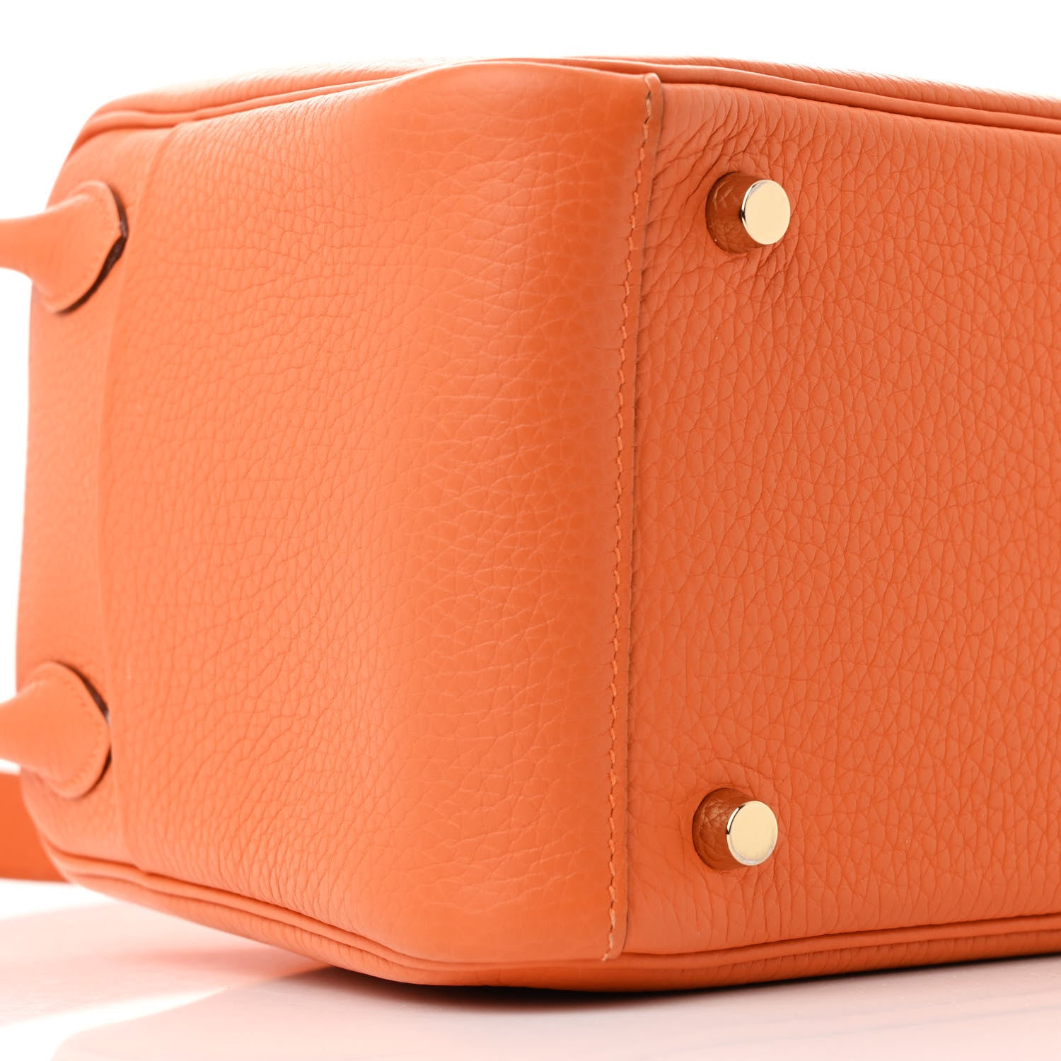 Hermes Taurillon Clemence Lindy 26 Orange 9 of 11