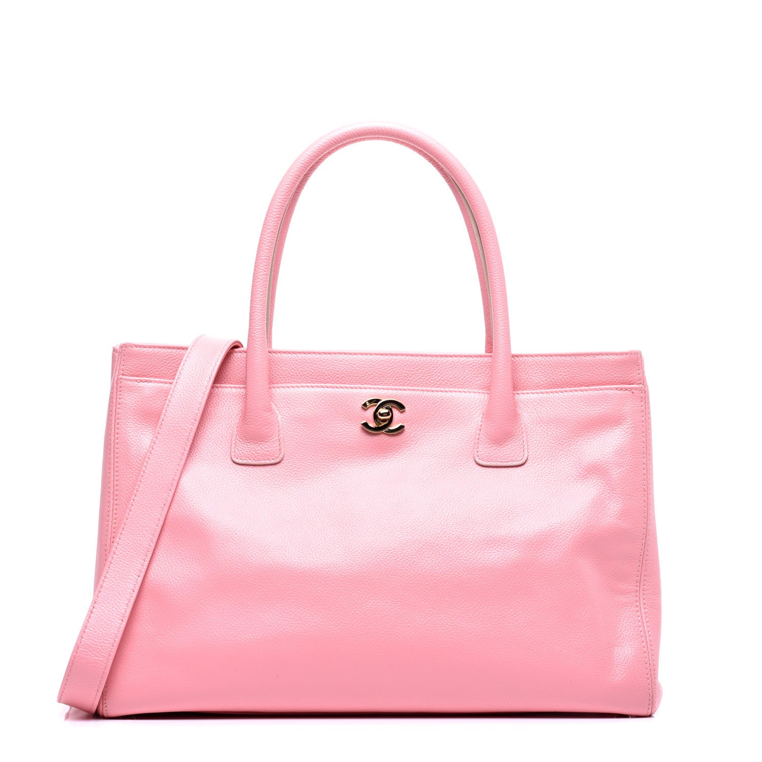 Chanel Calfskin Cerf Shopper Tote Pink 1 of 10