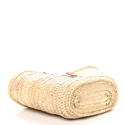 Celine Raffia Calfskin Triomphe Medium Panier Tan 4 of 10