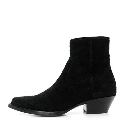 Saint Laurent Wool Crosta Lukas Zipped 40 Boots 42 Black 1 of 9