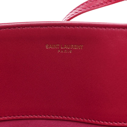 Saint Laurent Calfskin Suede Reversible East West Shopping Tote Pink 7 of 15