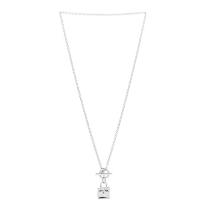 Hermes Sterling Silver Kelly Charm Pendant Necklace 3 of 5