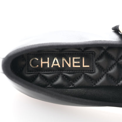 Chanel Lambskin Mary Jane Flats 38 Black 6 of 10