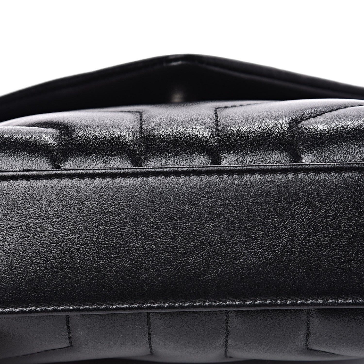 Saint Laurent Calfskin Y Quilted Monogram Toy Loulou Crossbody Bag Black 9 of 12