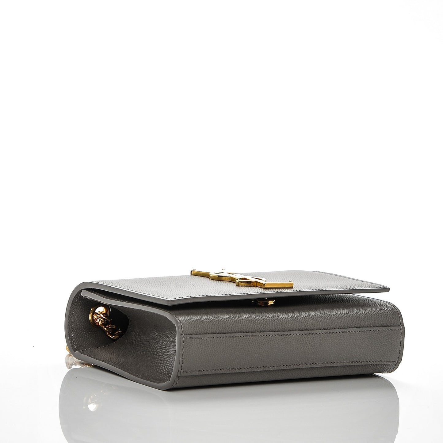 Grain De Poudre Small Monogram Kate Satchel Fog