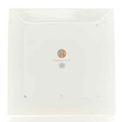 Hermes Porcelain Mosaique au 24 Square Plate 9.1" 3 of 11