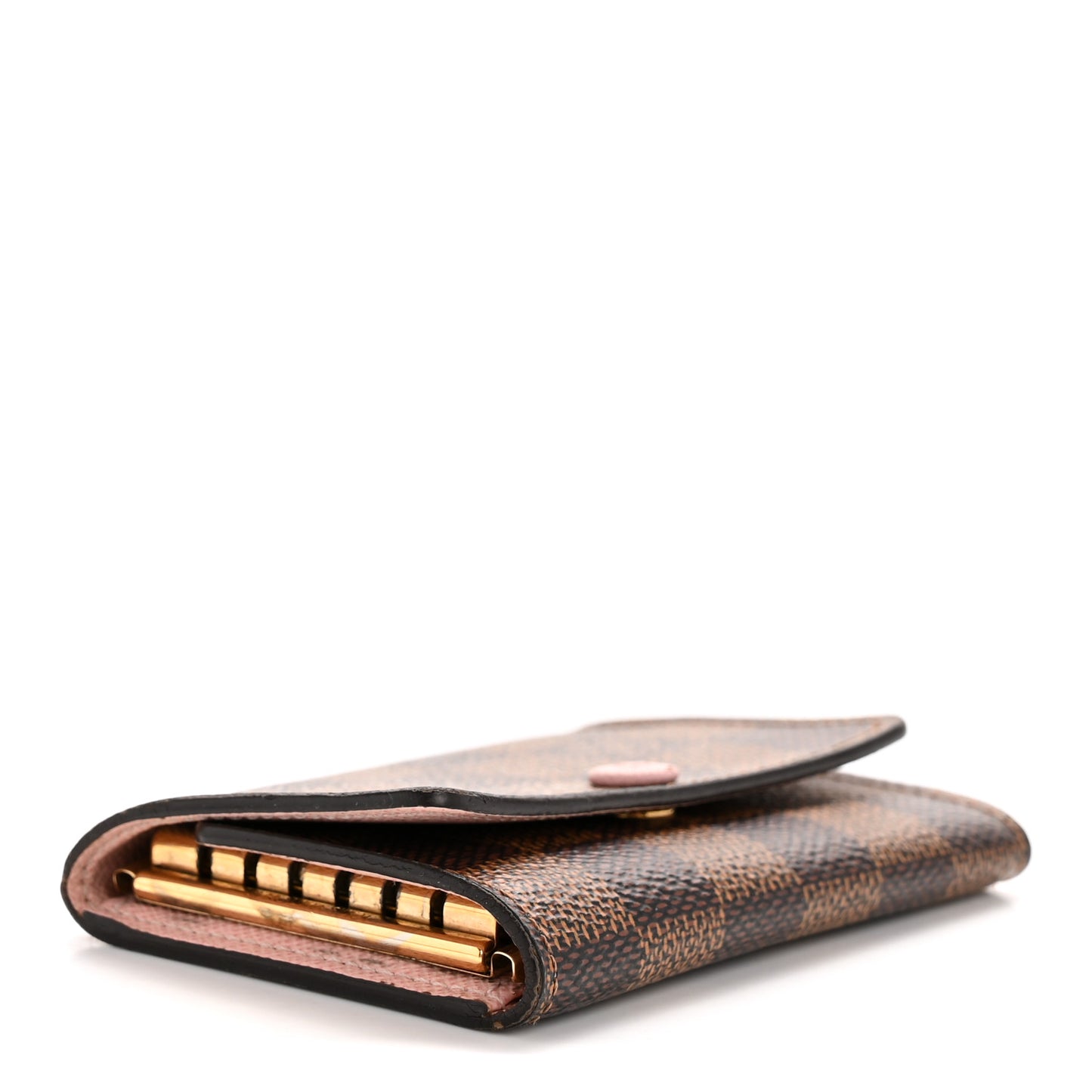 Damier Ebene Multicles 6 Key Holder Rose Ballerine