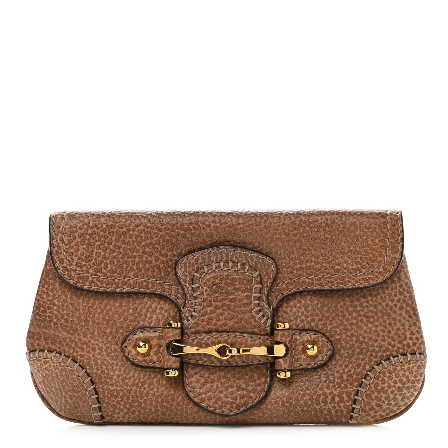 Calfskin New Pelham Clutch Brown