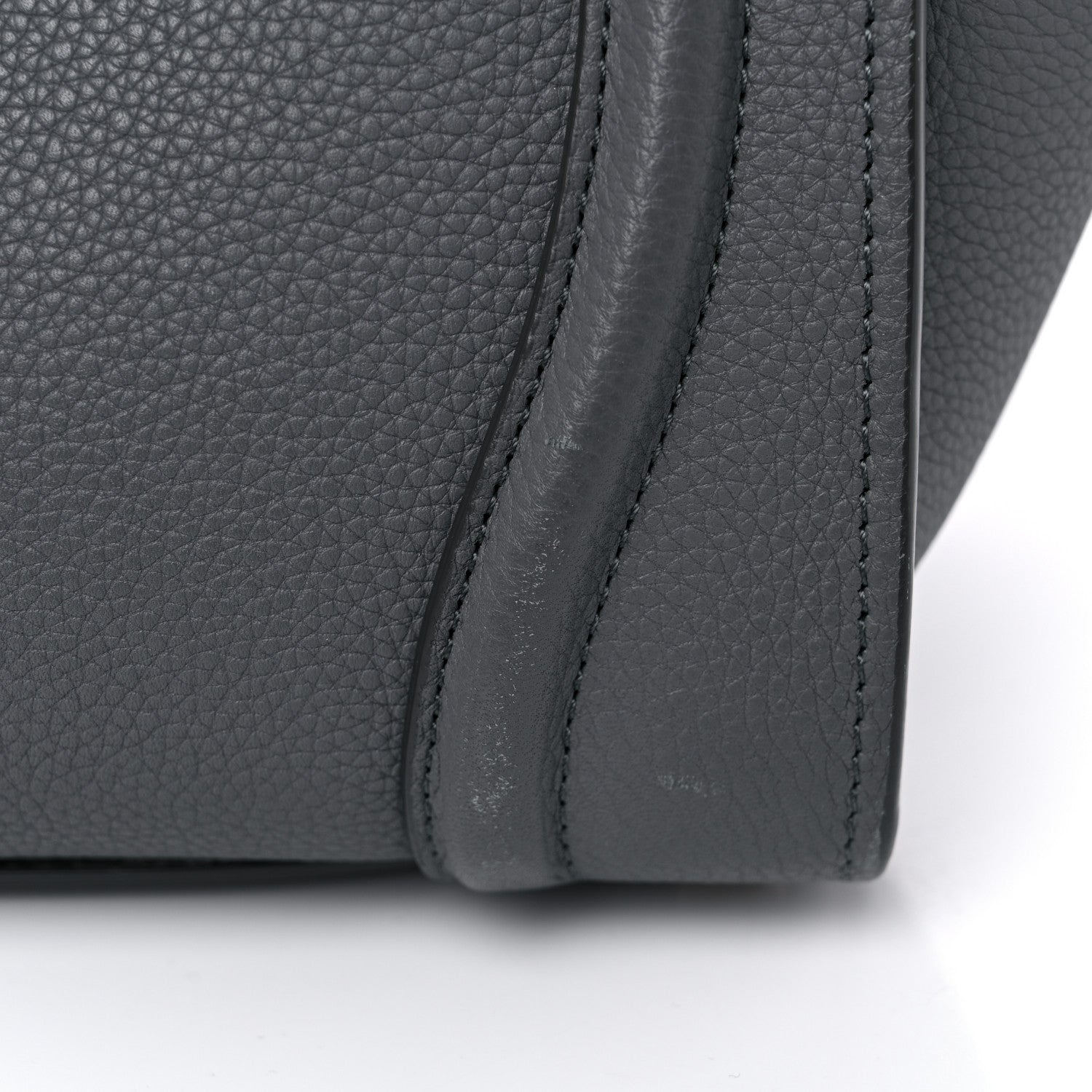 Celine Baby Drummed Calfskin Micro Luggage Kohl 15 of 19