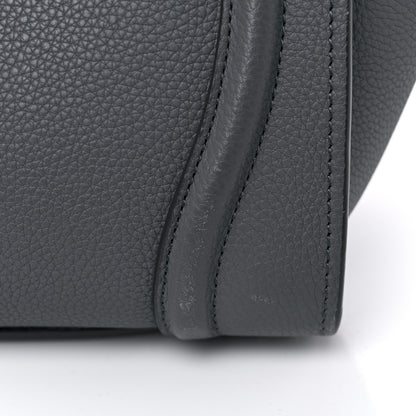 Celine Baby Drummed Calfskin Micro Luggage Kohl 15 of 19