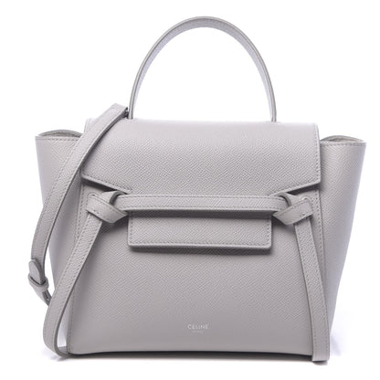 Celine Grained Calfskin Nano Belt Bag Mineral 1 of 13
