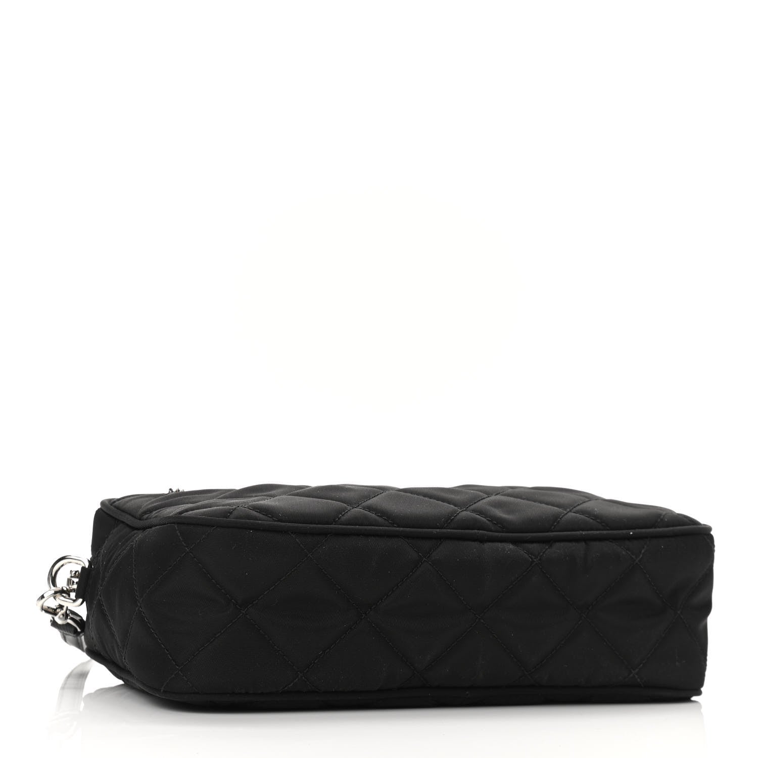 Prada Nylon Tessuto Impuntu Quilted Bandoliera Crossbody Bag Black 4 of 9
