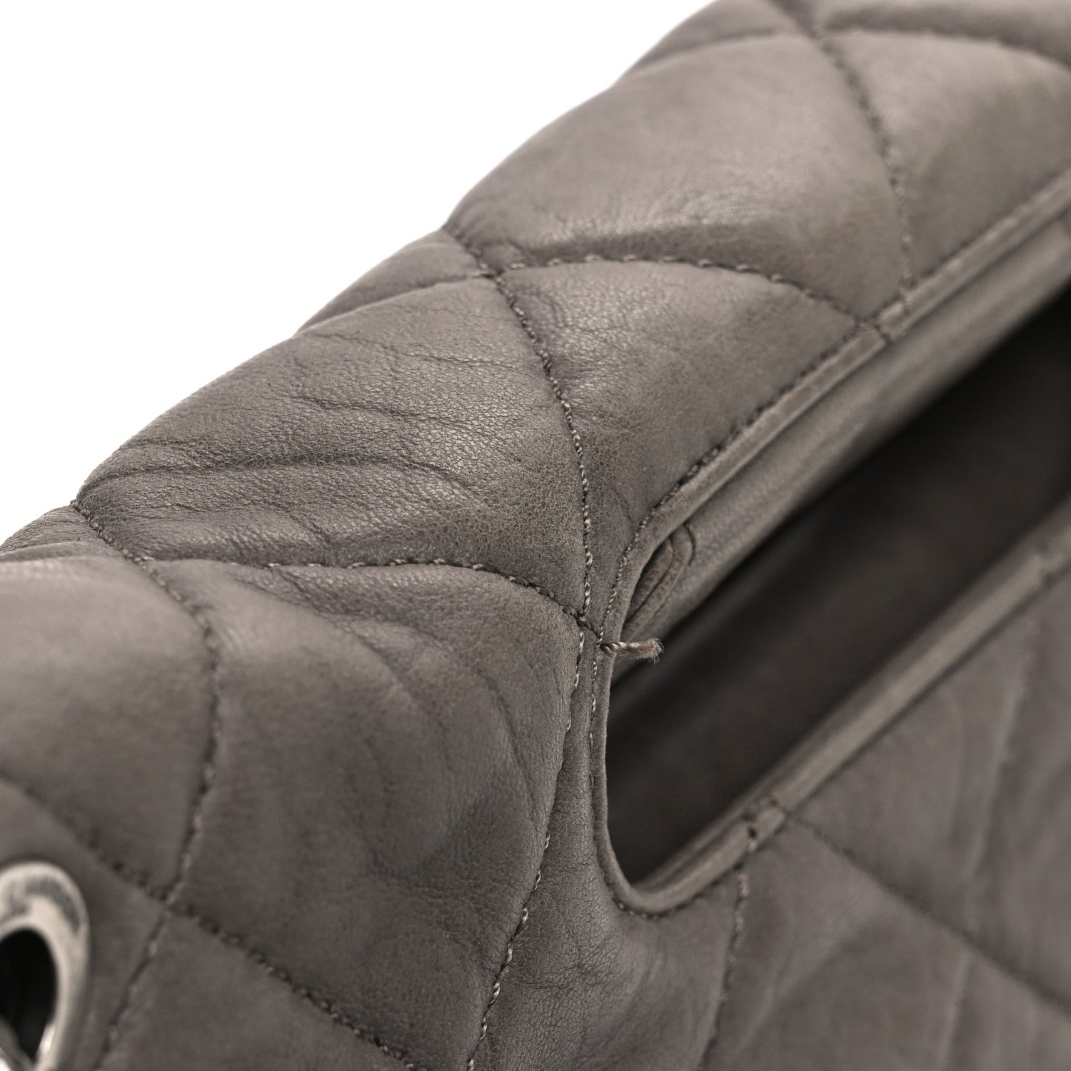 Chanel Washed Lambskin Jumbo Take Away Flap Grey 1870524