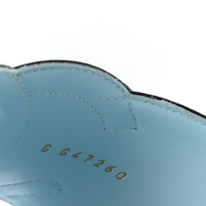 Chanel Lambskin CC Cutout Mules 41 Blue Black 9 of 10