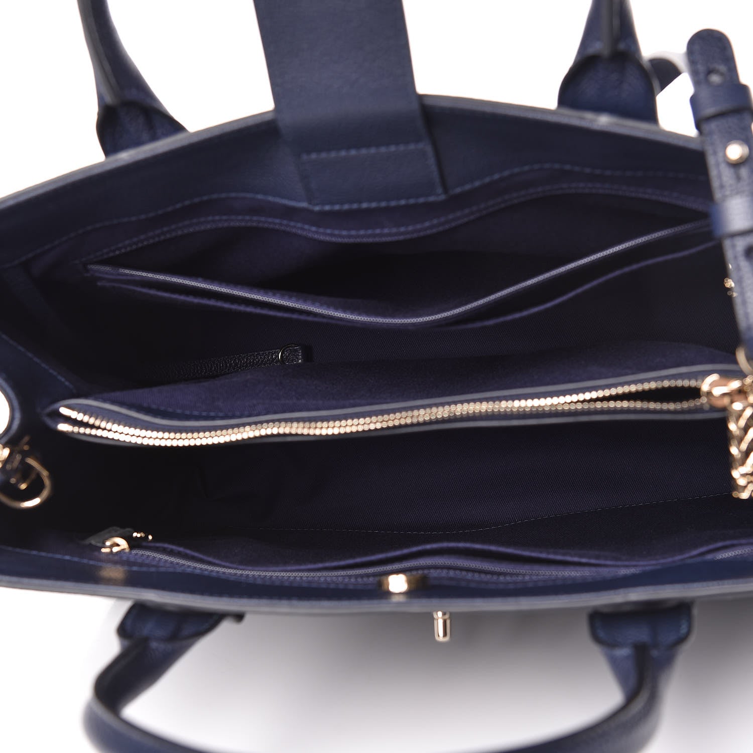 Chanel Grained Calfskin Medium Neo Executive Shopper Tote Navy 5 of 10
