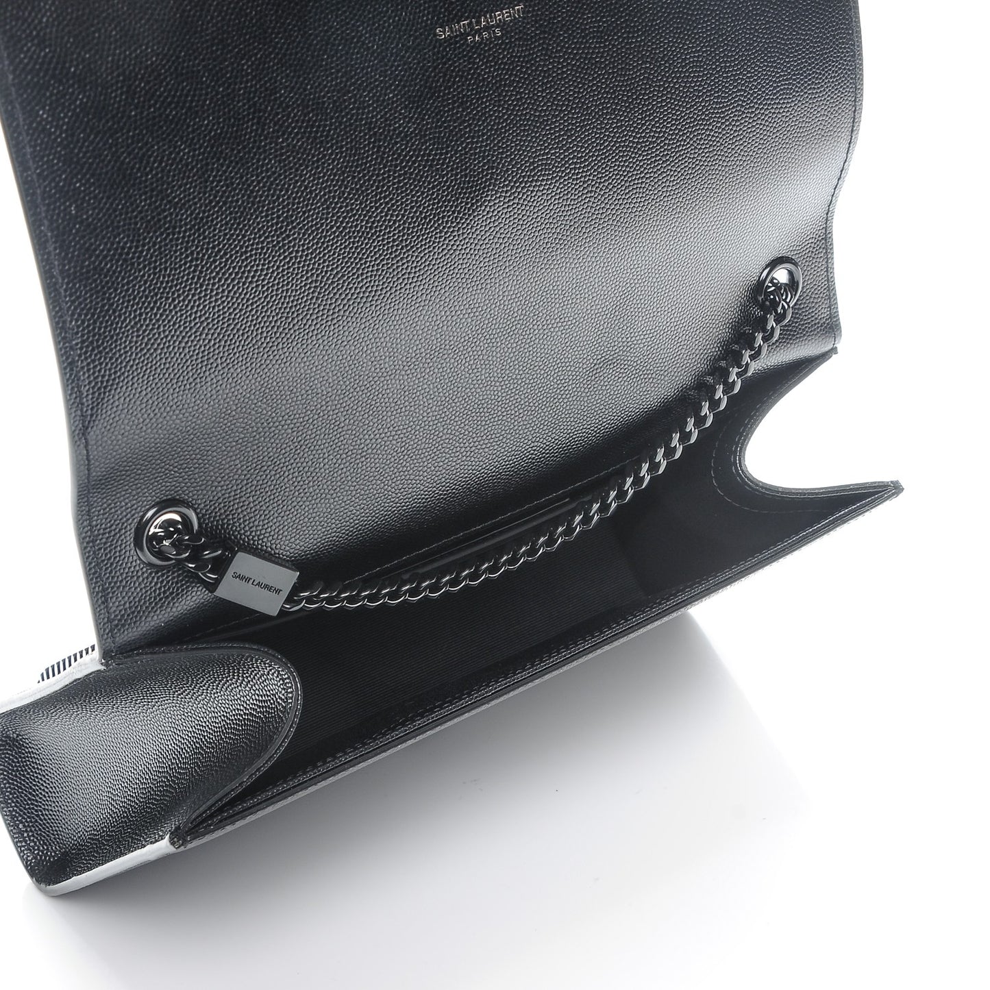 Grain De Poudre Medium Classic Monogram Kate Satchel Black