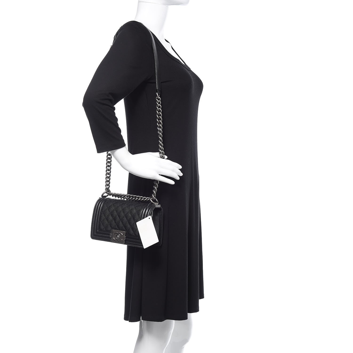 Chanel Caviar Quilted Small Boy Flap Black 2 of 10