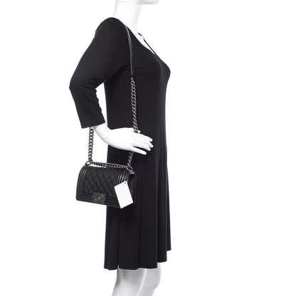 Chanel Caviar Quilted Small Boy Flap Black 2 of 10