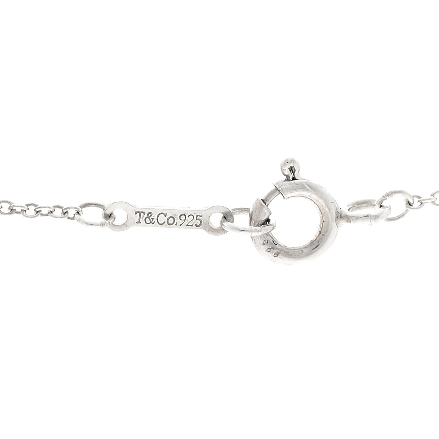 Tiffany Sterling Silver Paloma Picasso Loving Heart Pendant Necklace 5 of 6