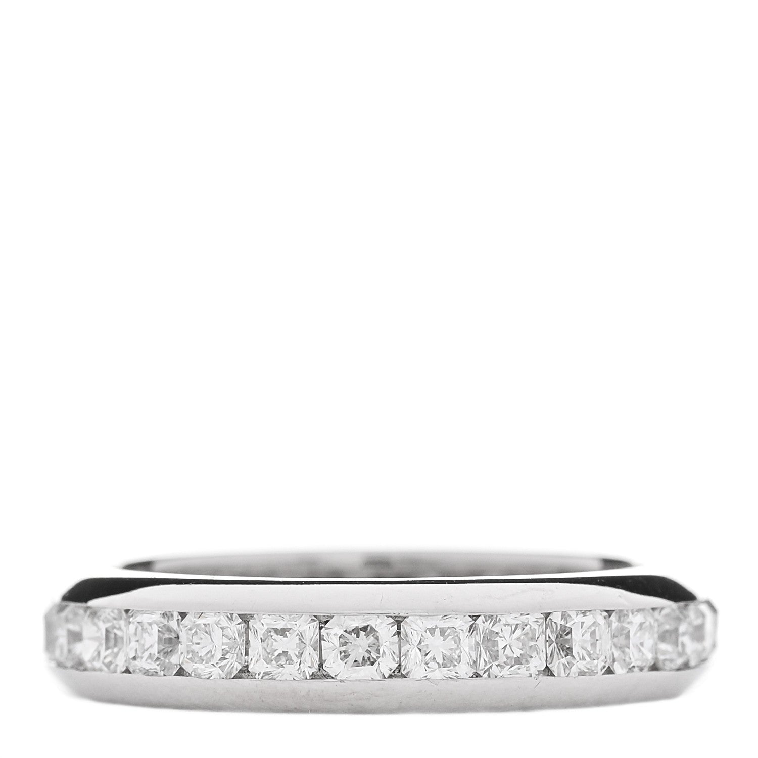 Tiffany Platinum Diamond .92ctw Lucida Eternity Band Ring 49 5 1 of 5