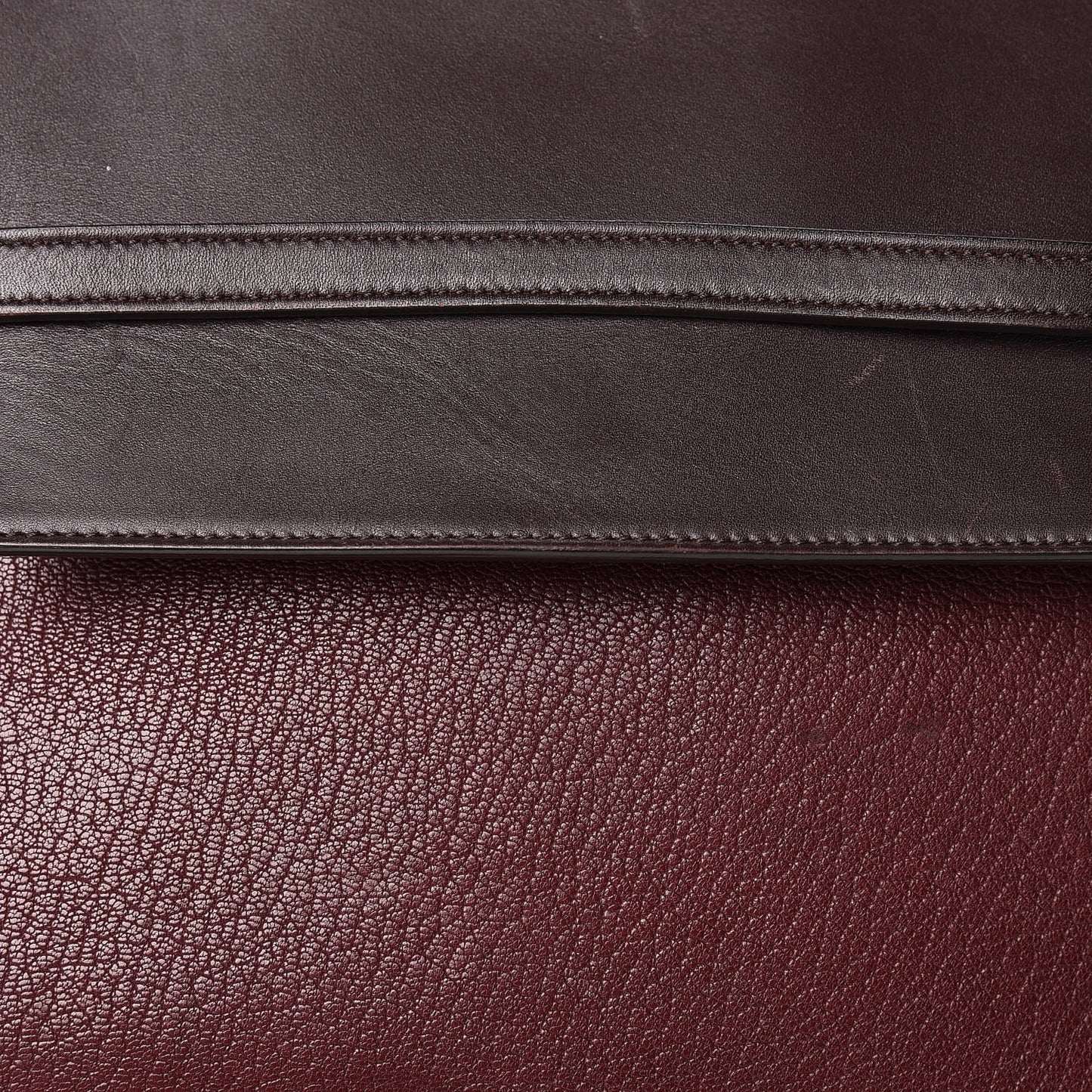 Goatskin Smooth Calfskin Mini Belt Bag Burgundy