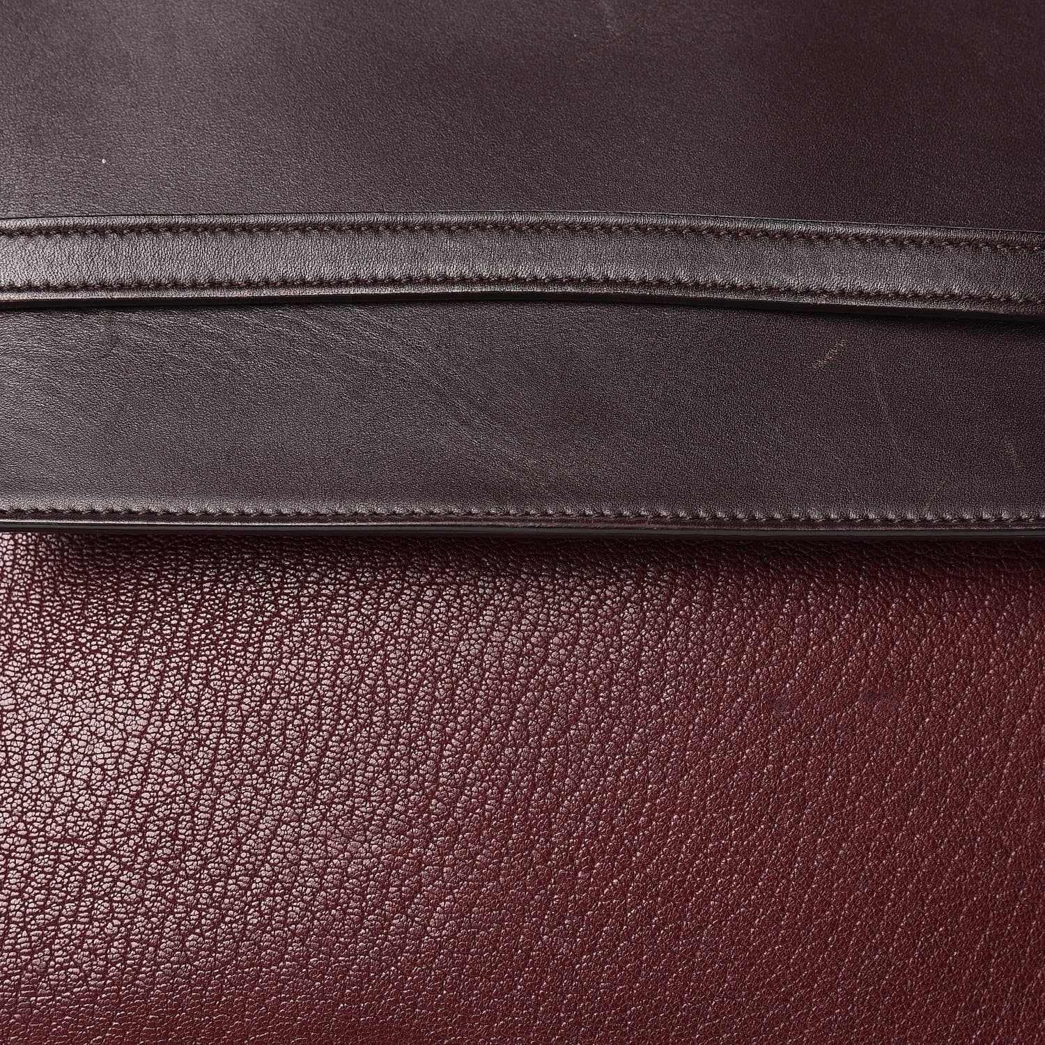 Celine Goatskin Smooth Calfskin Mini Belt Bag Burgundy 9 of 23