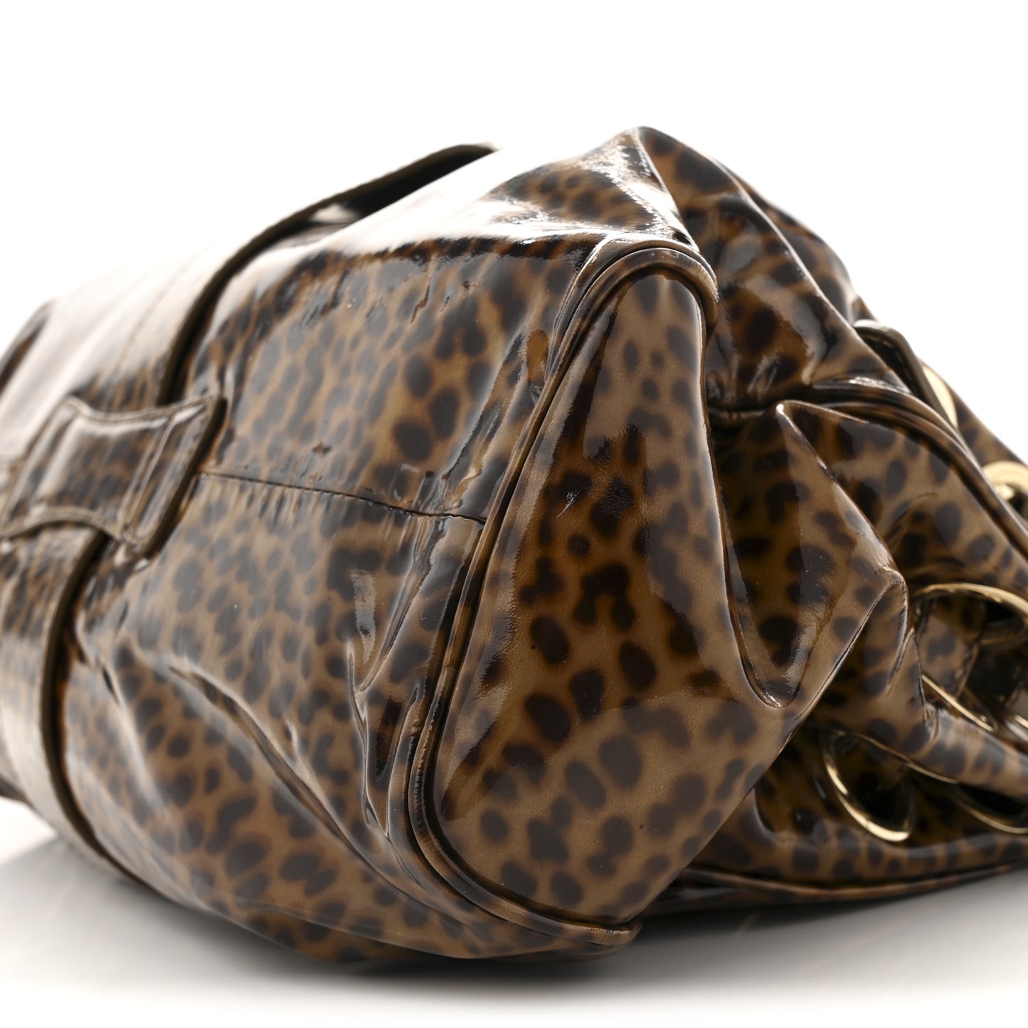 Patent Leopard Print Riki Natural