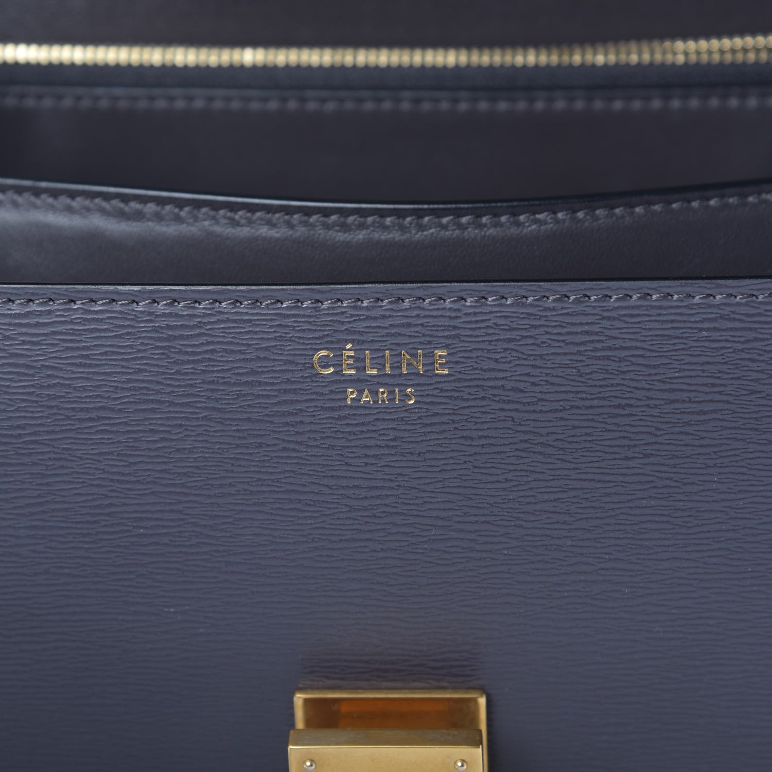 Celine Liege Calfskin Medium Classic Box Flap Bag Grey 6 of 12